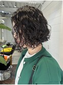 【白石】根元からしっかりボブパーマスパイラルパーマ原宿