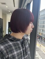 ゴウトゥデイシェアサロン 町田店(GO TODAY SHAiRE SALON)&nbsp;ボルドーカラー×レイヤーボブ【町田】