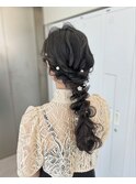 long  hair arrange