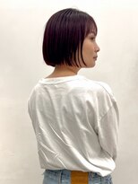乾かすだけでキマる髪/アプリコットチェリーブラウン収まるボブ