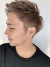 メンズカット＋ハイトーンダブルカラー￥16900
