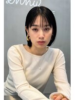 エニィ 清澄白河(enny)&nbsp;透け感前髪が可愛いあごラインミニボブ