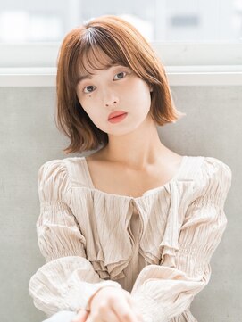 フレームプラス 天王寺あべの店(FRAME+) 【FRAME 天王寺あべの】抜け感/くせ毛カット/柔らかベージュ