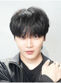 シースルーマッシュダウンパーマ韓国マッシュニュアンスパーマ