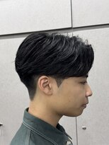 ニコ トウキョウ ロジック(nico TOKYO Logic)&nbsp;メンズセンターパートウルフセンターパートニュアンスパーマ襟足