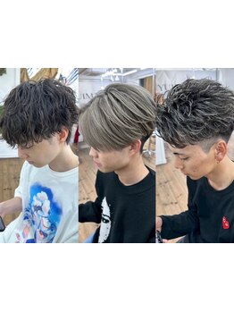 【倉敷駅徒歩6分】《メンズサロン》[ツイストスパイラルパーマ][波巻きパーマ]大人気！学割クーポンあり★