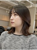 ミディアム/くびれヘア/韓国