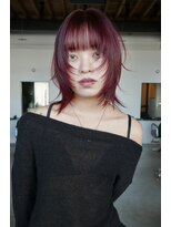 シアター(CIARTOR)&nbsp;シャギーウルフ/ボルドーレッド