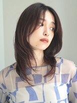 インセプション 銀座(INCEPTION)&nbsp;ミディアムレイヤー/前髪あり/顔まわりレイヤー/20代/30代
