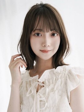 ロエル 牛久(Loel) 外ハネボブ くびれヘア シースルーバング