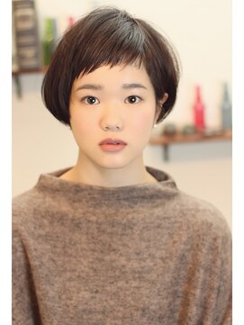 大人気 短め眉上ショートバングボブ L エム 綾瀬店 Hair Make E6 のヘアカタログ ホットペッパービューティー