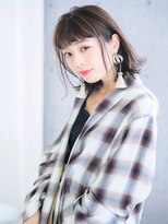 ネオリーブ ジューク 日吉店(Neolive JuQ)&nbsp;アッシュグレージュワンレングスボブ☆透明感ブルージュカラー