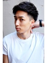 メリケンバーバーショップ コウベ(MERICAN BARBERSHOP KOBE)&nbsp;ワイルドアップバングビジネスソフトツーブロックテクノ#m3131