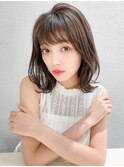 耳かけくすみカラーロブ♪ラベンダーベージュで艶カラー◎