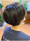 ダークアッシュ★スタイリング簡単♪小顔見せ☆丸みショート