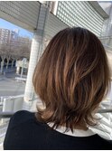 外ハネウルフ+エアタッチカラー