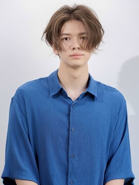 エムスラッシュ みなとみらい馬車道店(M SLASH) センターパート/くせ毛風/前下がり/無造作パーマ/馬車道