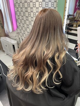 ルフレ 新宿本店1st(Reflet) プルエクステダイヤモンド９０本　#新宿