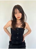 レイヤーカットハイライトショートヘアイルミナカラーオージュア