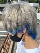 ヘアショップ ホップエム(HAIR SHOP HOP M)&nbsp;ホワイトアッシュシルバー/エンドカラー