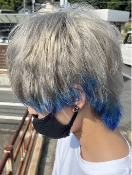 ヘアショップ ホップエム(HAIR SHOP HOP M) ホワイトアッシュシルバー/エンドカラー