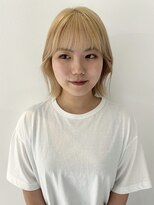 コト 福井大和田店(coto)&nbsp;福井　大和田　ハイトーンカラー　外国人風ブロンドヘア　20代