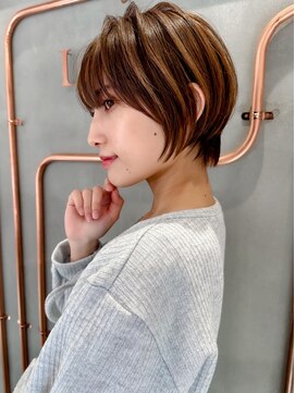 ロンド エスポワール 錦糸町(Lond espoir) 前髪ピンクベージュマチルダボブ【錦糸町/ショート】