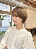 丸みクビレショート/20代/30代/40代/前髪あり