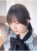 ナチュラル顔周り_エアリーロングピンクブラウン_ba474071