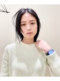 乾かすだけミディアムレイヤーカット