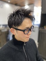 コパークヘアー(COPARK HAIR)&nbsp;フォワード フロントアップバング サイドツーブロック スタイル