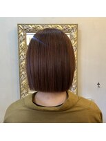 エルムトウキョウ(ELM Tokyo)&nbsp;オレンジヘアのぷつっとボブ