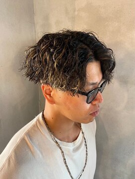 オーバー 町田店(OVER) メンズハイライト ハイトーン メンズショート