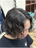 ミディアム波巻きパーマ