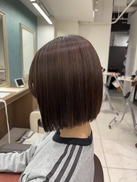 アッシュ 下北沢店(Ash) 縮毛矯正で叶うぱつっとタッセルボブ