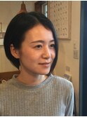 【清楚系ボブ】健康に美しくなる為にヨモ麺が主食です