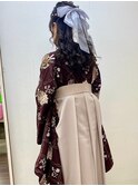 袴と合わせたリボンが良い感じ♪『卒業式袴着付け＋セット』