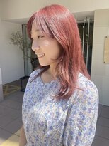 アルテフィーチェ 梅田(artefice)&nbsp;顔まわりカット×ピンクカラー