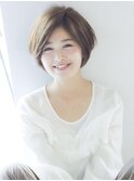 30代40代50代◎ひし形ショートボブ/白髪ぼかし/髪質改善