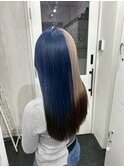 真っ二つツートンストレート