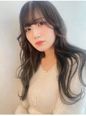 オリーブグレージュ  透明感カラー 赤み消しカラー