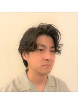 メンズ ウィル 仙台スタジオ(MEN'S WILL by SVENSON)&nbsp;全体を15ミリでスパイラルで巻いたパーマスタイル