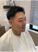 ツーブロックショート
