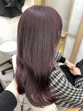 アリアツイン バイ エクラート 池袋西口店(ARiA TWiN by ECLART) ピンクパープル[髪質改善][縮毛矯正]