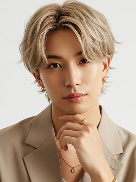 フェノメノン 豊田店(PHENOMENON) 豊田メンズカラー/ショート/ベージュ/レイヤーカット