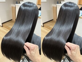 ロノキュア(Lono×cure)の写真/ダメージレスと自然な丸みを出すことにこだわった縮毛矯正で扱いやすいツヤツヤストレートへ！｢上大岡｣