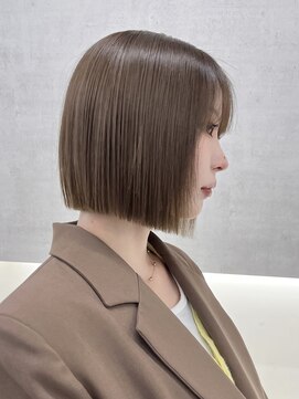 キアラ(Kchiara) 切りっぱなしボブ 縮毛矯正 美髪