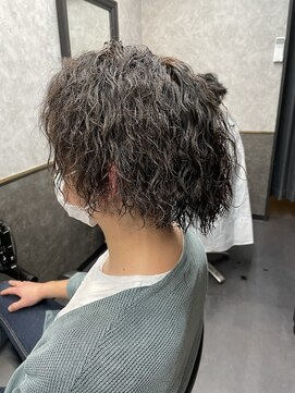 レベル 葛西店(LEVEL) ツイストスパイラルパーマ ミディアム ツーブロック 葛西メンズ