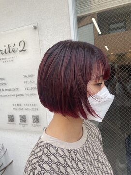 ベリテ 京成大久保(verite2) ボブ×レッド20代/30代/40代/50代
