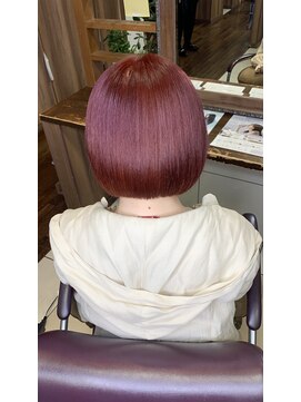 大人可愛い20代30代40代ラズベリーボブ